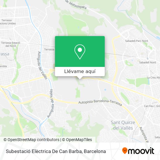 Mapa Subestació Elèctrica De Can Barba