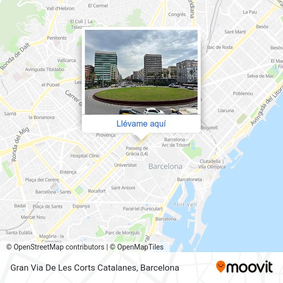 Mapa Gran Via De Les Corts Catalanes