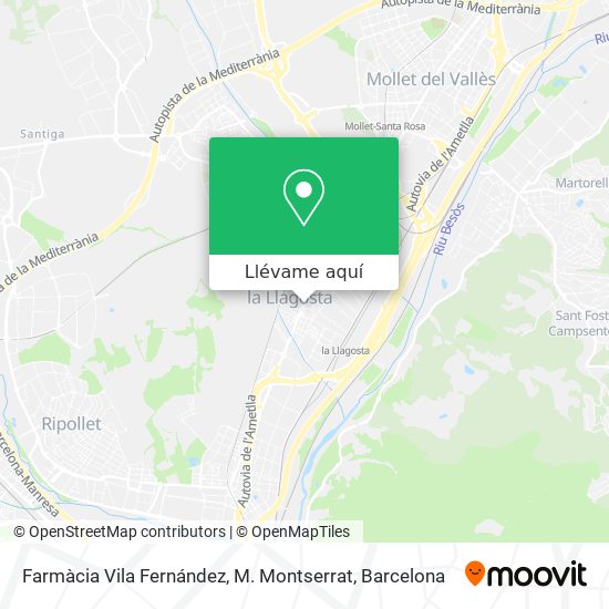 Mapa Farmàcia Vila Fernández, M. Montserrat