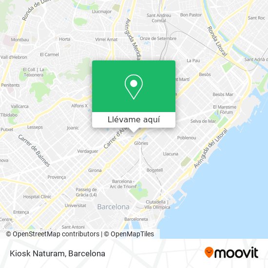 Mapa Kiosk Naturam