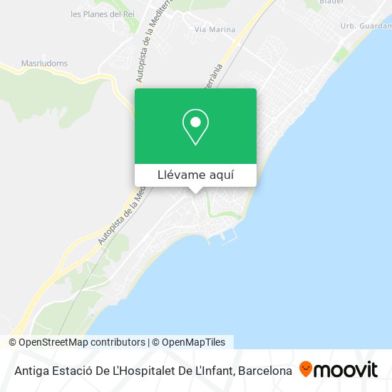 Mapa Antiga Estació De L'Hospitalet De L'Infant