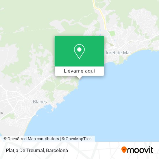 Mapa Platja De Treumal