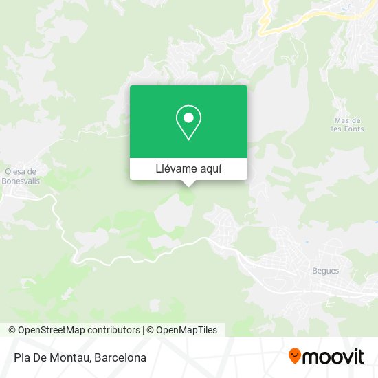 Mapa Pla De Montau