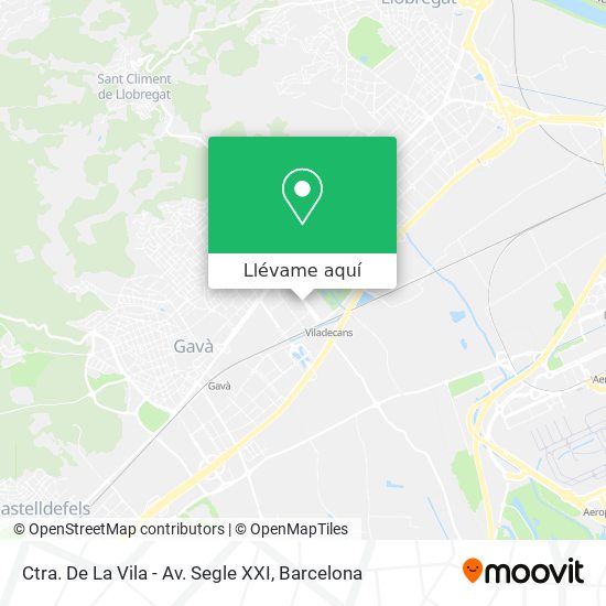 Mapa Ctra. De La Vila - Av. Segle XXI