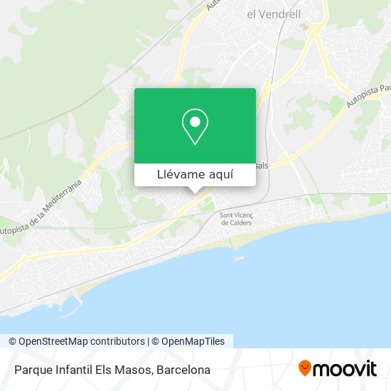 Mapa Parque Infantil Els Masos