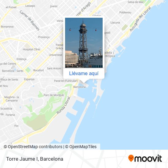Mapa Torre Jaume I