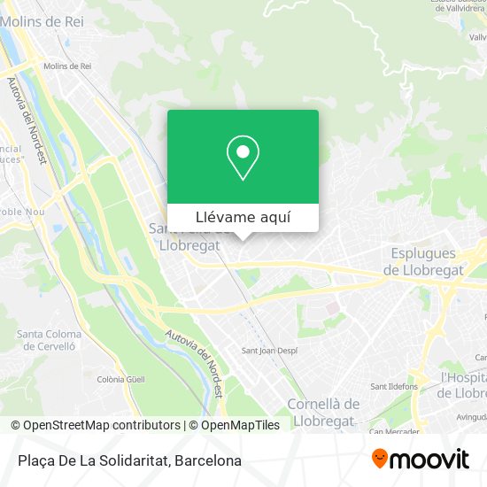 Mapa Plaça De La Solidaritat
