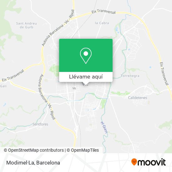 Mapa Modimel·La