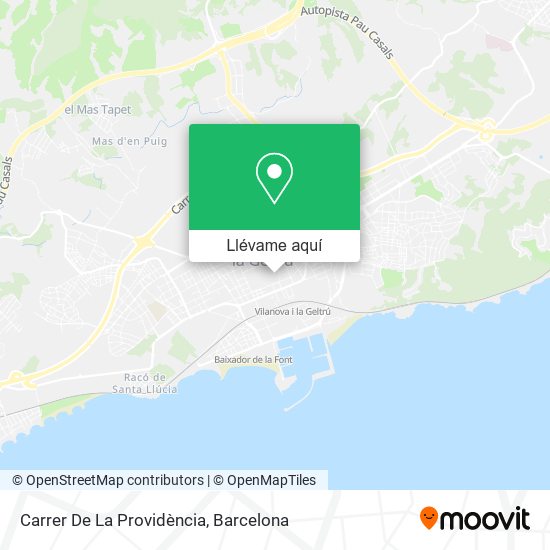 Mapa Carrer De La Providència