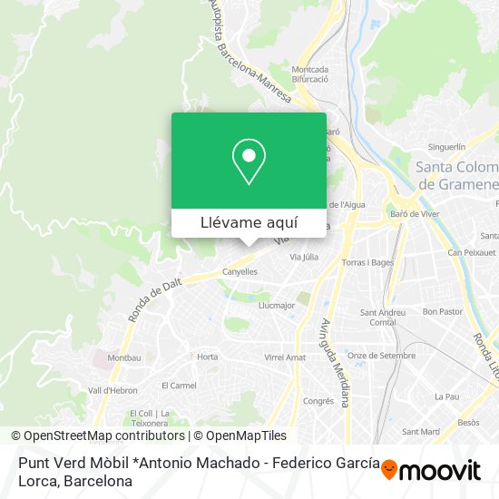 Mapa Punt Verd Mòbil *Antonio Machado - Federico García Lorca