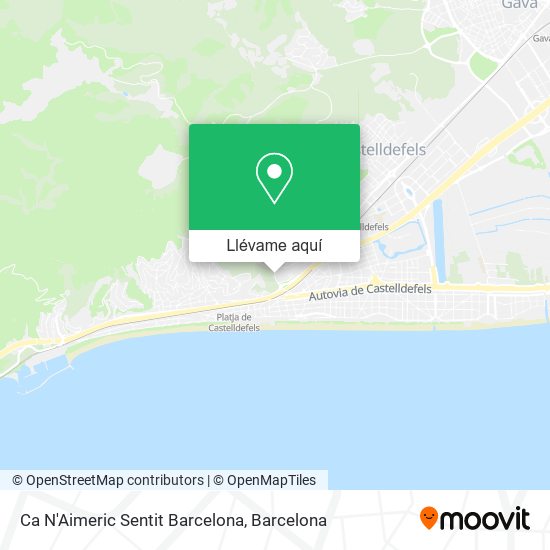 Mapa Ca N'Aimeric Sentit Barcelona