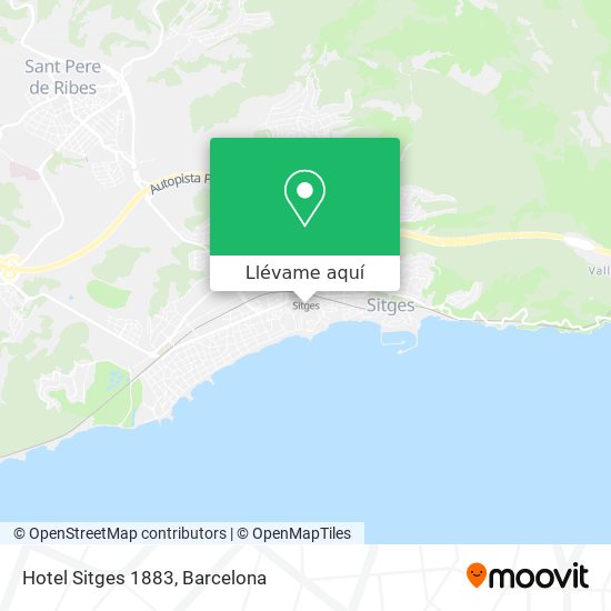Mapa Hotel Sitges 1883