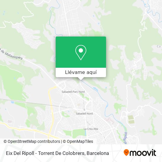 Mapa Eix Del Ripoll - Torrent De Colobrers