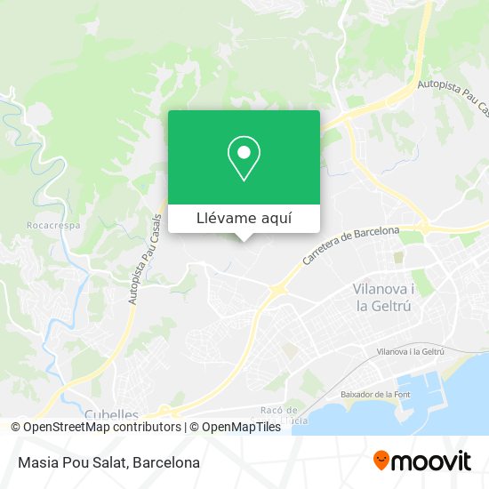 Mapa Masia Pou Salat