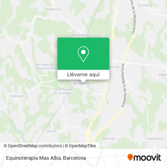 Mapa Equinoterapia Mas Alba
