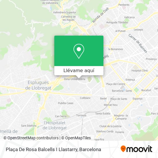 Mapa Plaça De Rosa Balcells I Llastarry