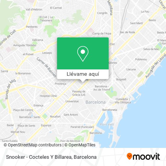 Mapa Snooker - Cocteles Y Billarea