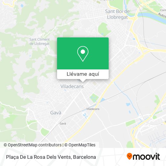 Mapa Plaça De La Rosa Dels Vents