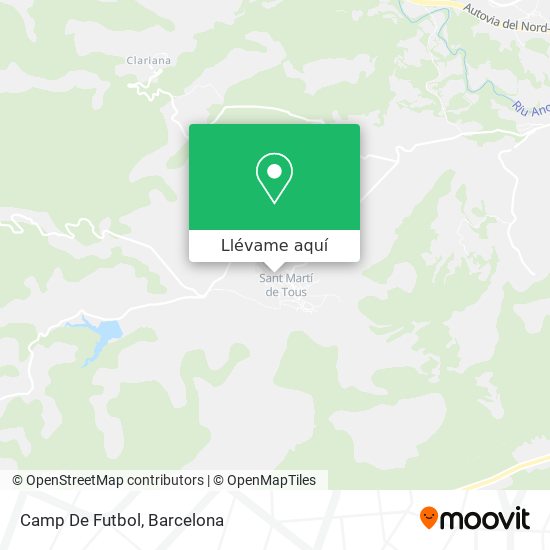 Mapa Camp De Futbol