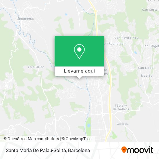 Mapa Santa Maria De Palau-Solità