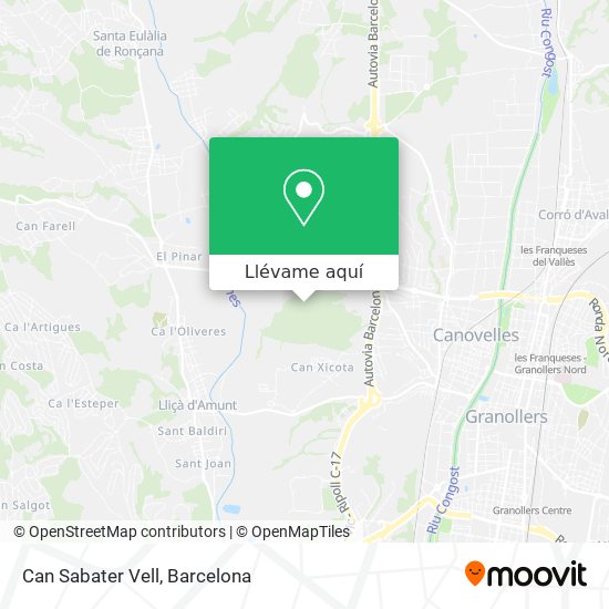 Mapa Can Sabater Vell