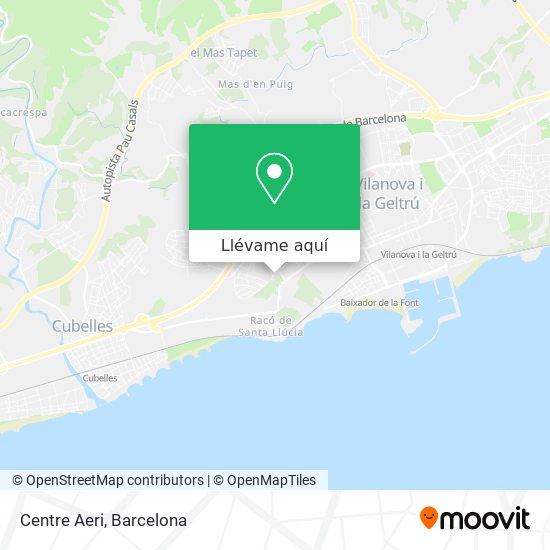 Mapa Centre Aeri