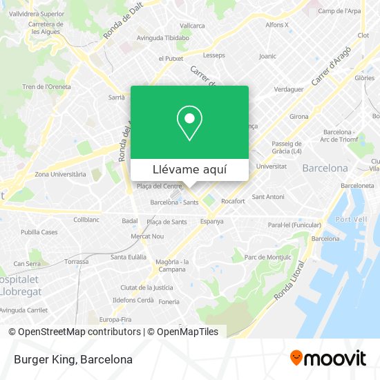 Mapa Burger King