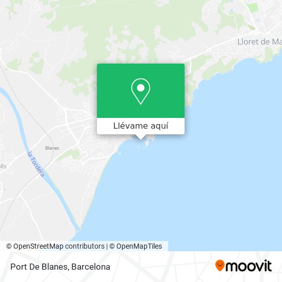 Mapa Port De Blanes