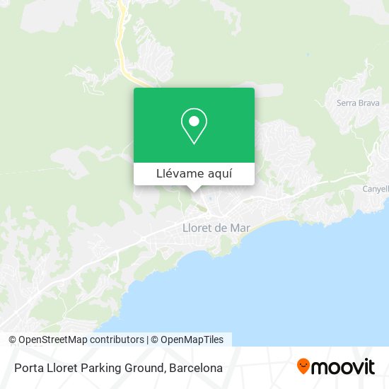 Mapa Porta Lloret Parking Ground