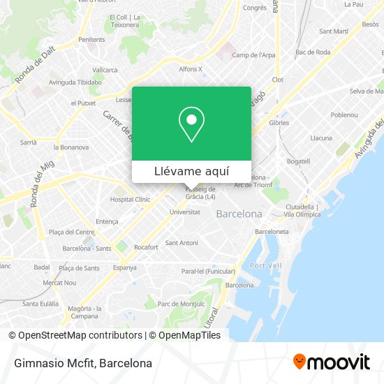 Mapa Gimnasio Mcfit