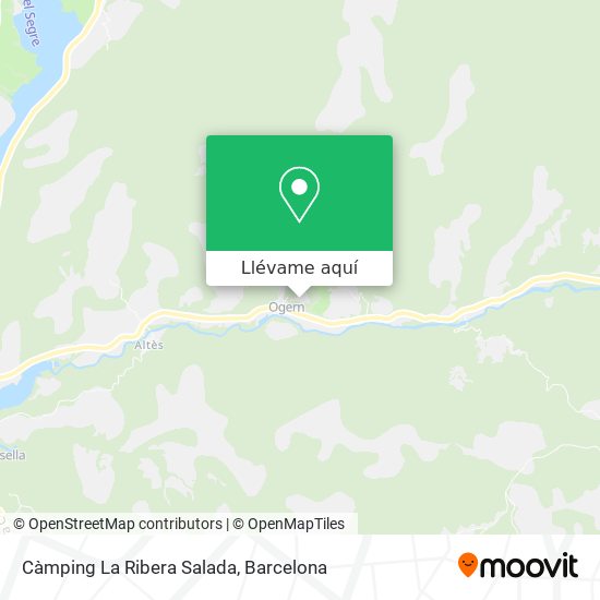 Mapa Càmping La Ribera Salada