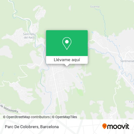Mapa Parc De Colobrers