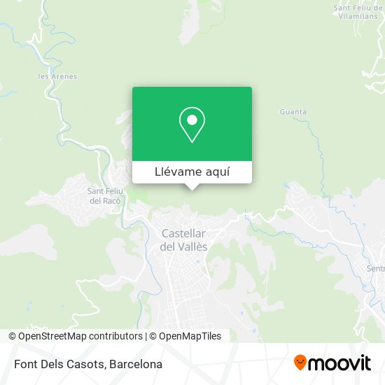 Mapa Font Dels Casots