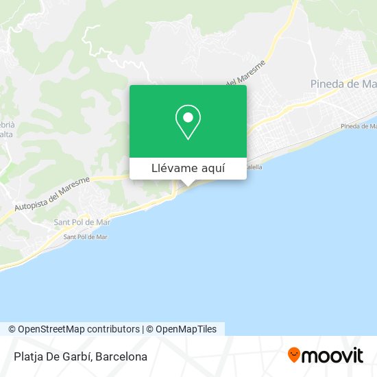 Mapa Platja De Garbí
