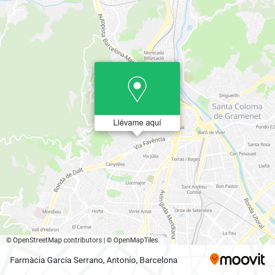 Mapa Farmàcia García Serrano, Antonio