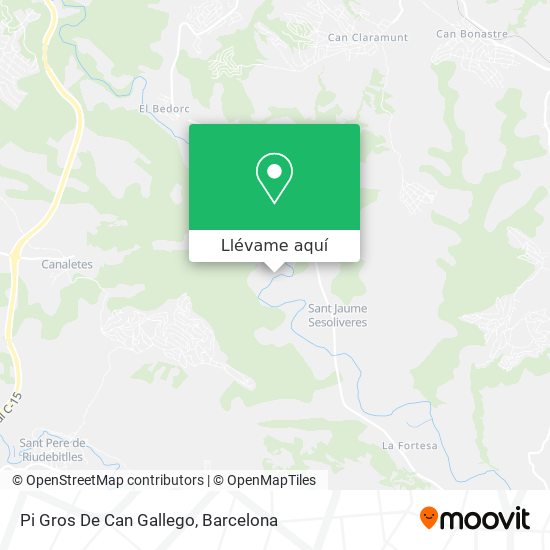 Mapa Pi Gros De Can Gallego