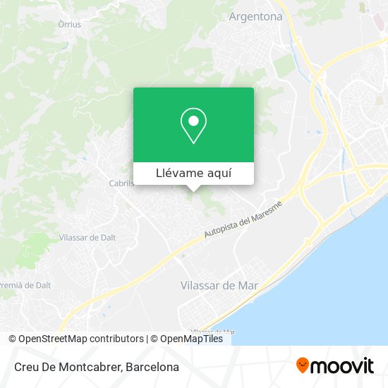 Mapa Creu De Montcabrer