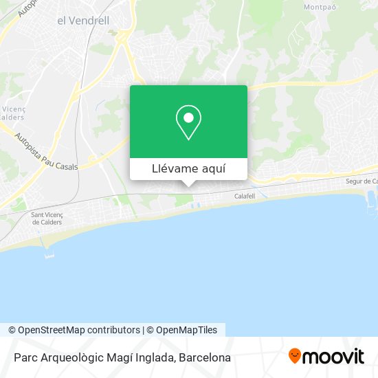 Mapa Parc Arqueològic Magí Inglada