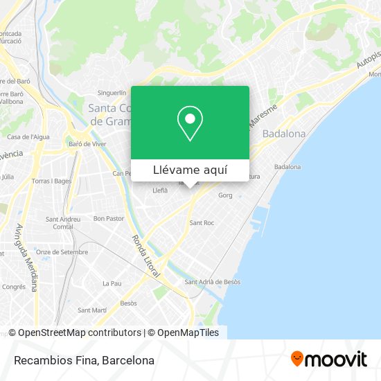 Mapa Recambios Fina