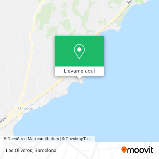 Mapa Les Oliveres