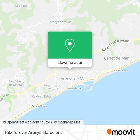 Mapa Bikeforever Arenys