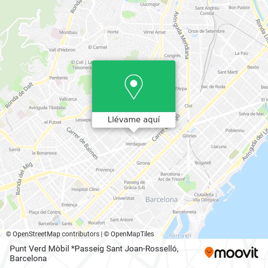 Mapa Punt Verd Mòbil *Passeig Sant Joan-Rosselló