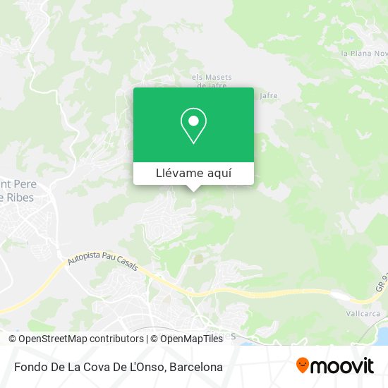 Mapa Fondo De La Cova De L'Onso