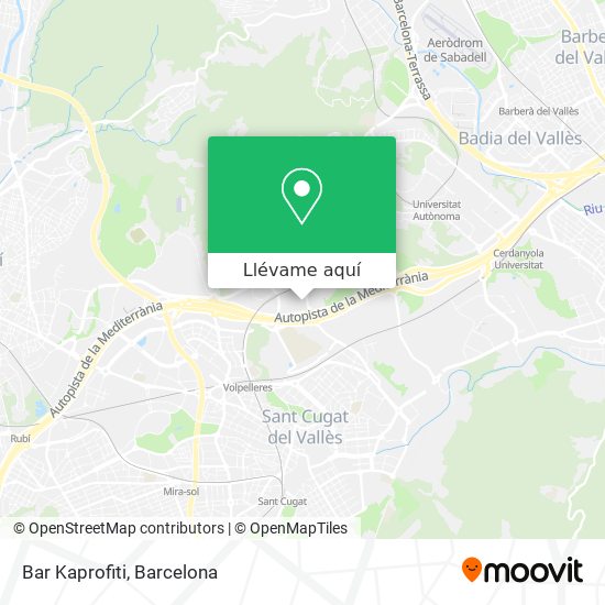 Mapa Bar Kaprofiti