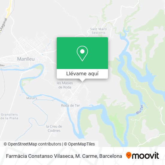 Mapa Farmàcia Constanso Vilaseca, M. Carme