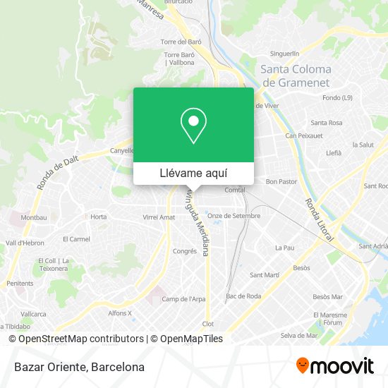 Mapa Bazar Oriente