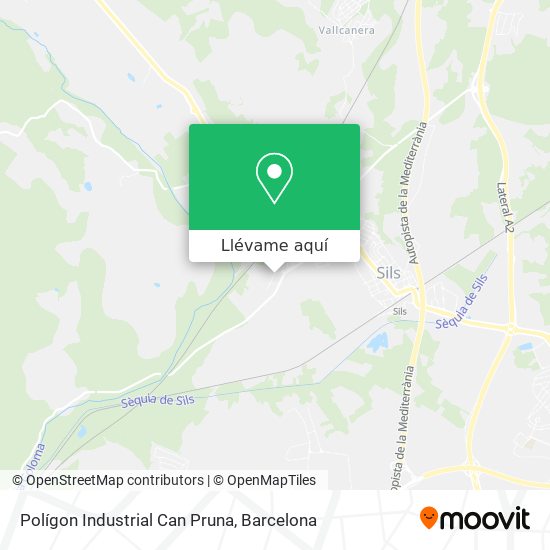 Mapa Polígon Industrial Can Pruna