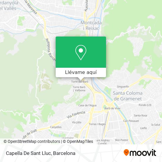 Mapa Capella De Sant Lluc