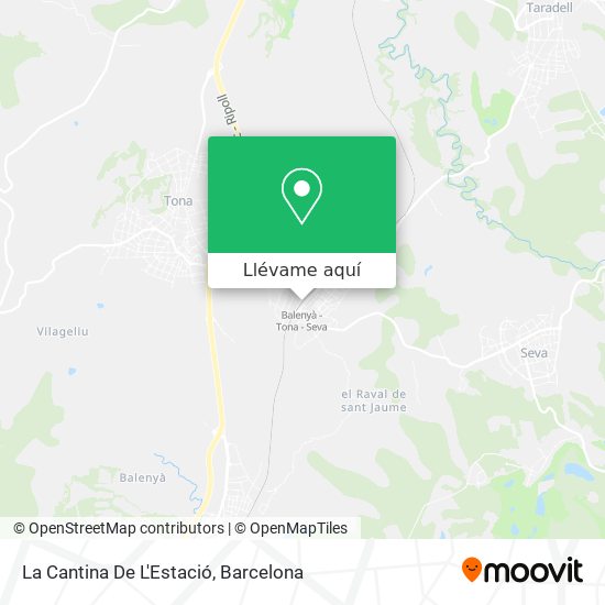 Mapa La Cantina De L'Estació