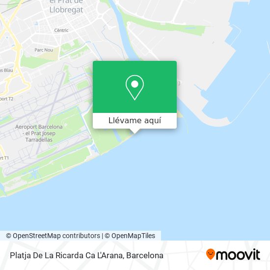 Mapa Platja De La Ricarda Ca L'Arana